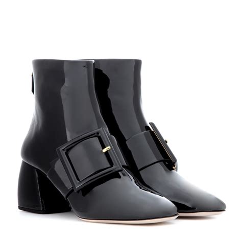 miu miu patent leather ankle boots|Boots and Ankle Boots For Women: Platform & Flat Booties .